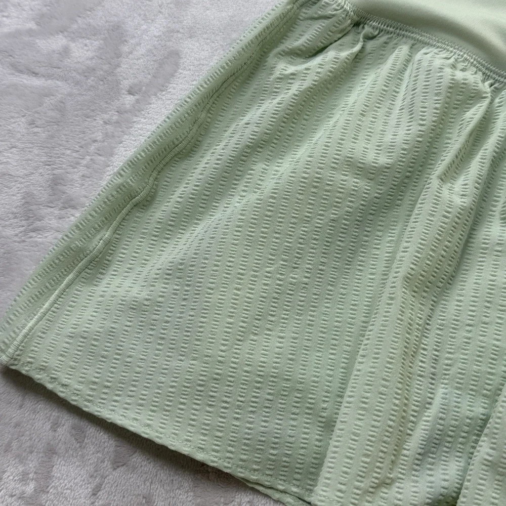 Offline by Aerie Real Me Crossover Shorts Mint Green Ribbed Athletic M